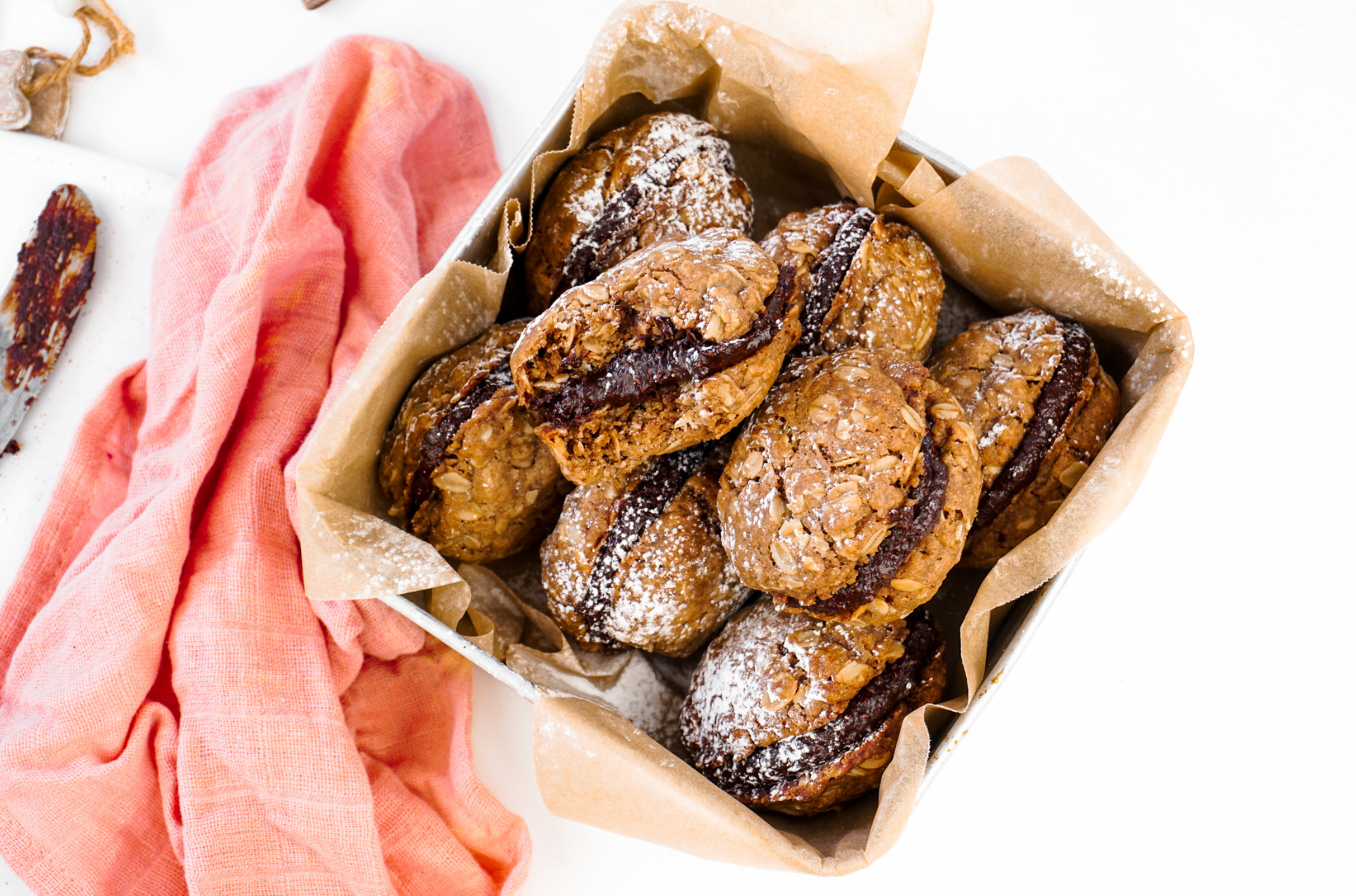 Chocolate Orange Filled Biscuit Sandwiches