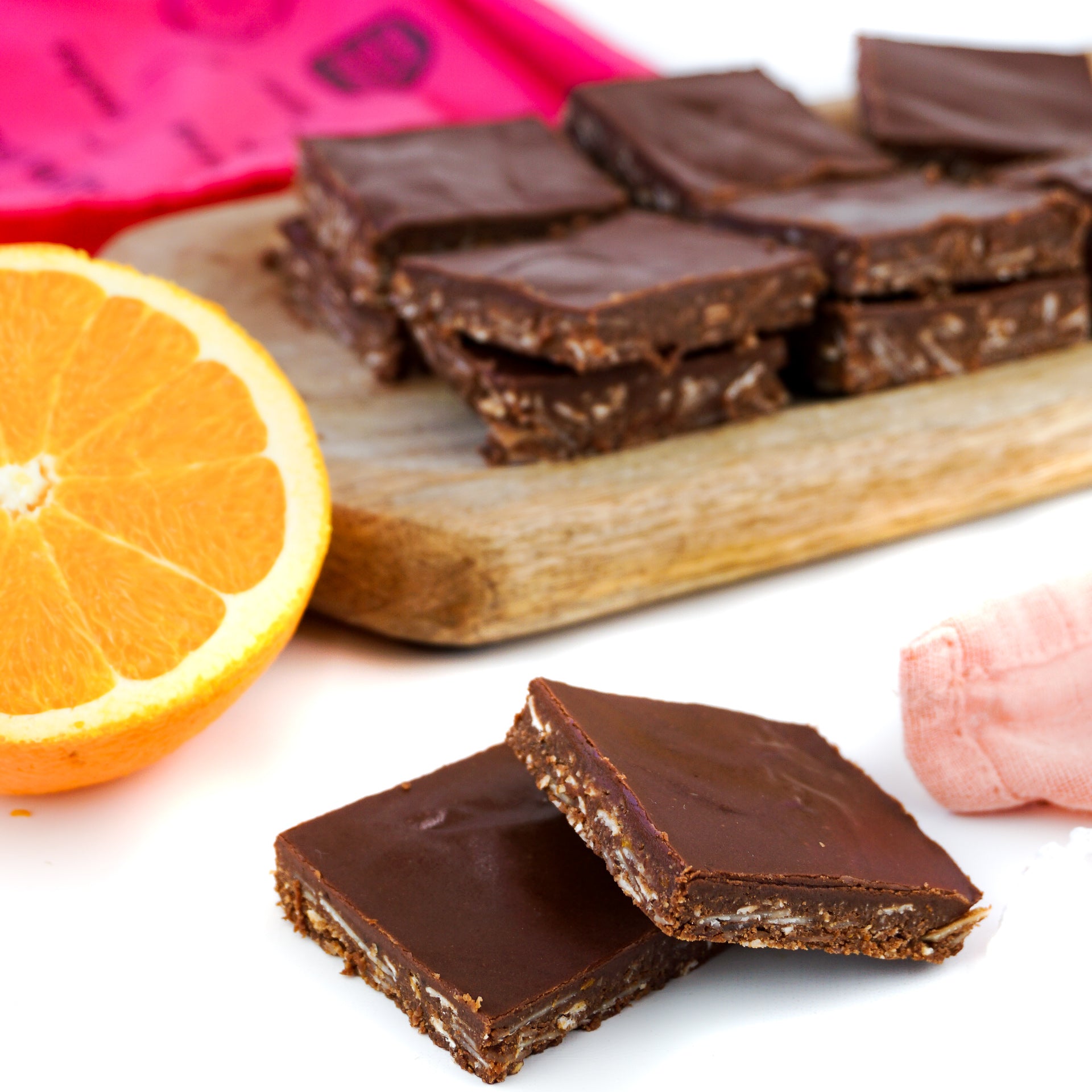Christmas Choc Orange Raw Slice