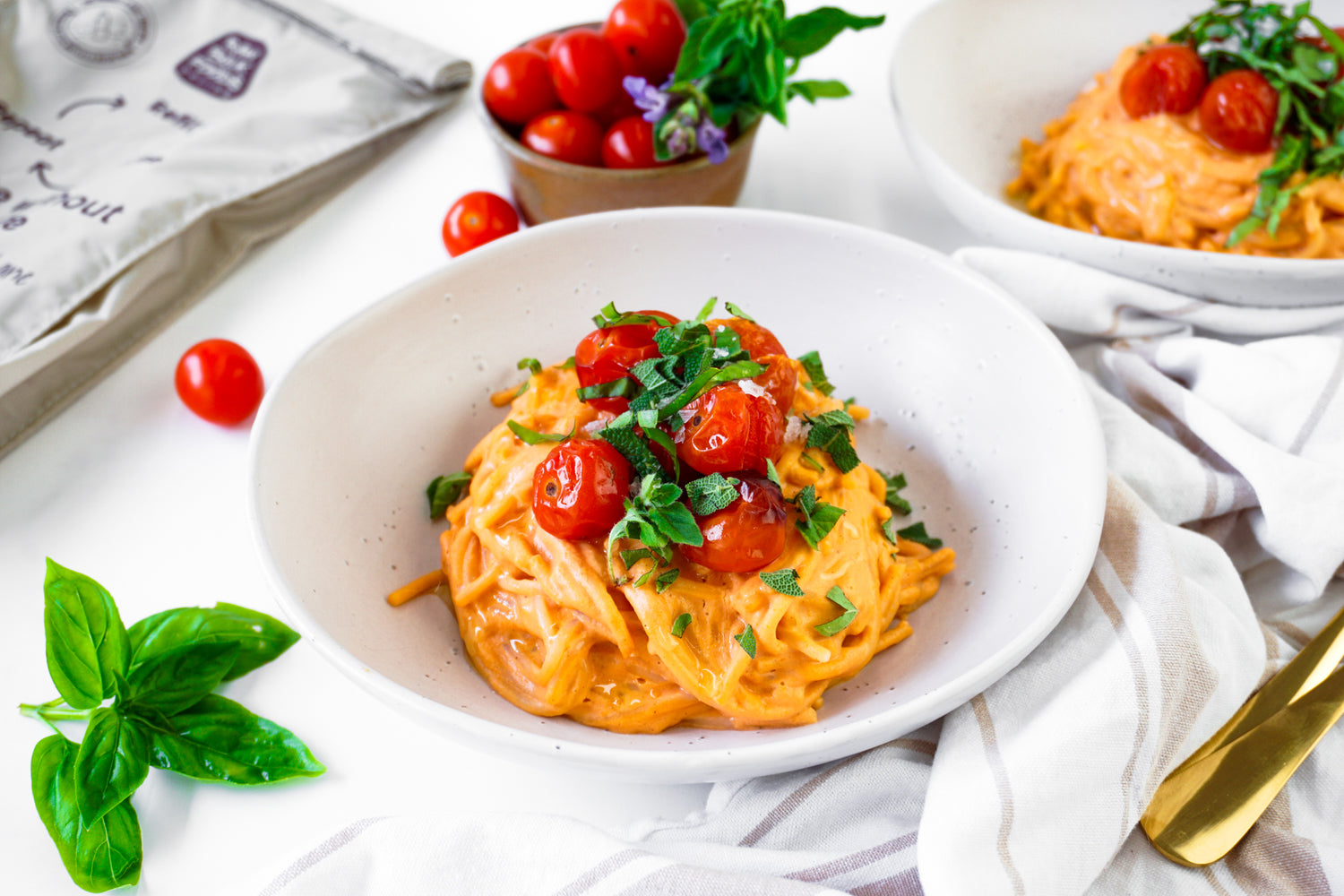 Creamy Roasted Tomato Gluten Free Pasta