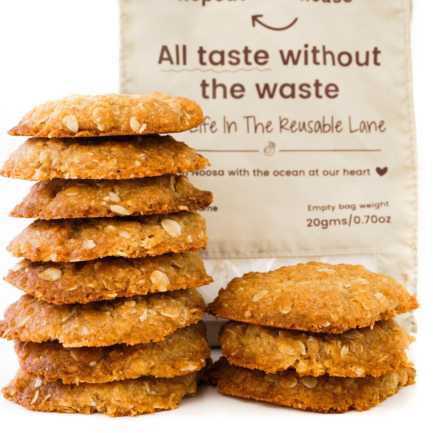 Anzac biscuits in a bag
