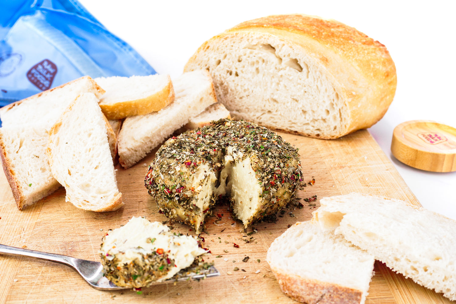 Herb Crusted Cashew Cheese Ball