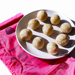 Lemon & coconut Bliss balls  (Serves 10)