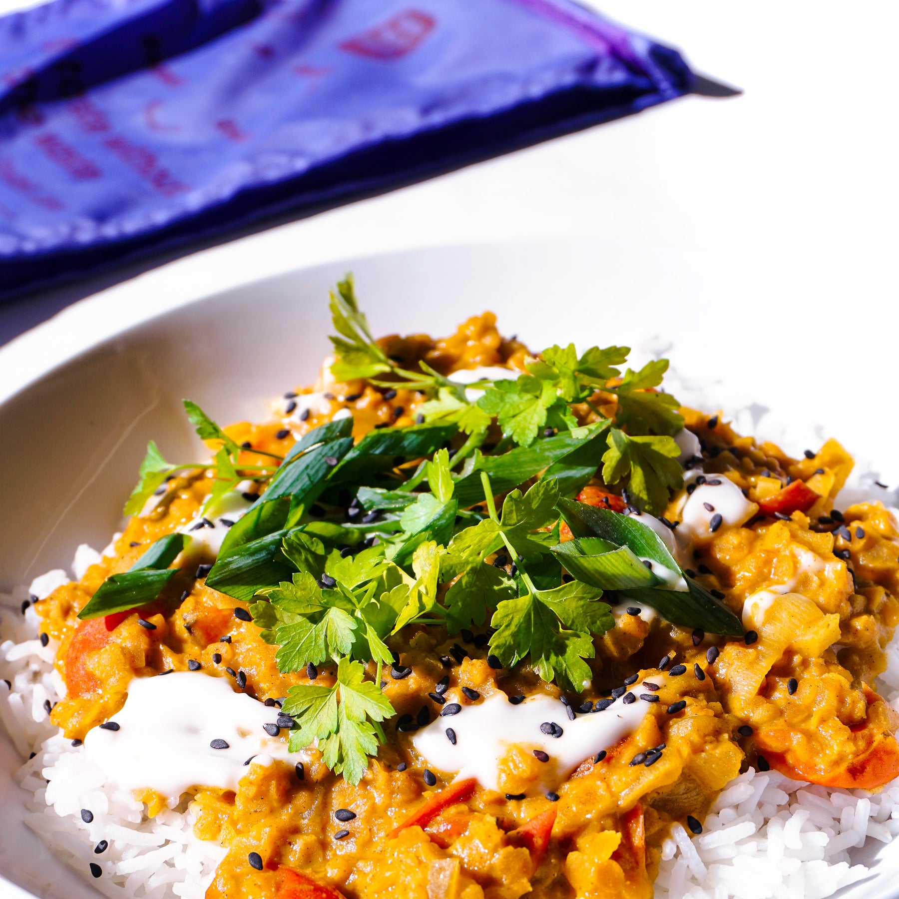 Dahl Curry & Rice "In a bag"