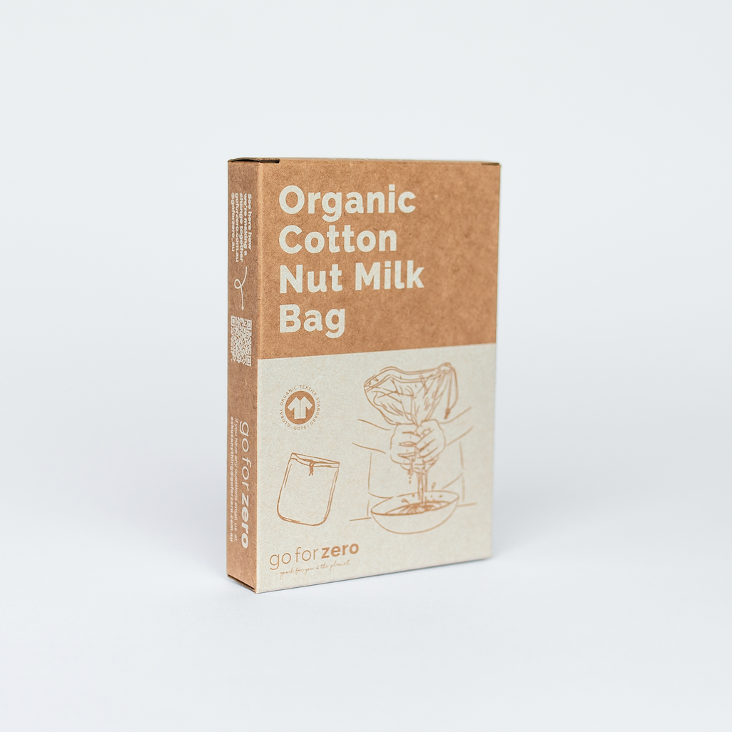 Organic Cotton Nut Milk Bag - Go for Zero