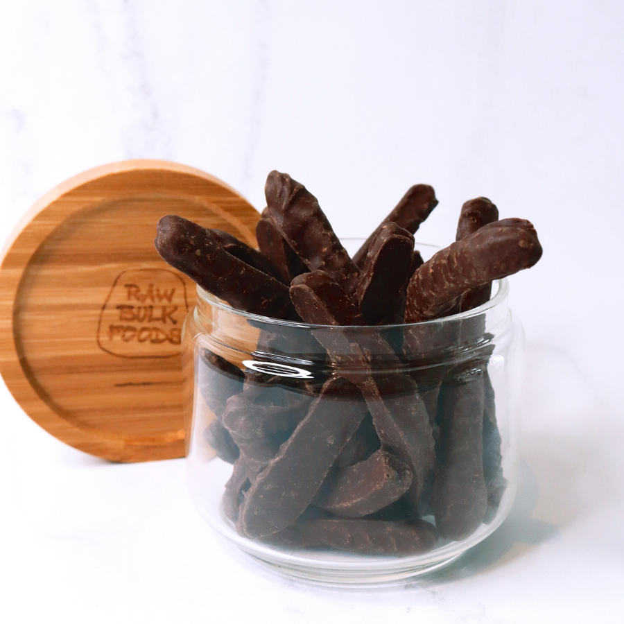 Chocolate covered vegan snakes